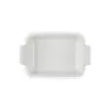 Le Creuset Rectangular Heritage Stoneware 19x14cm / 1,1L baltas