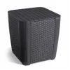 KETER sodo staliukas / daiktadėžė Luzon Flat Wicker, pilka
