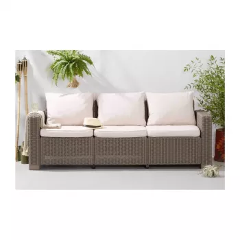 KETER California 3 vietų sodo sofa, smėlio spalvos