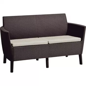 KETER Salemo dvivietė sofa, ruda