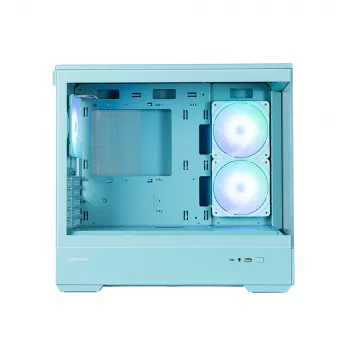 Zalman P30 V2, mATX Mini Tower kompiuterio korpusas, 3 x 120mm ARGB ventiliatoriai, mėtų spalvos
