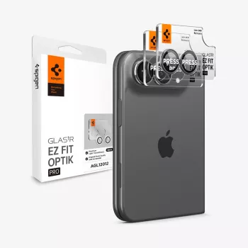 Spigen Glas.Tr Camera EZ FIT Optik Pro objektyvo apsauga Apple iPhone Fold – balta, 2 vnt.