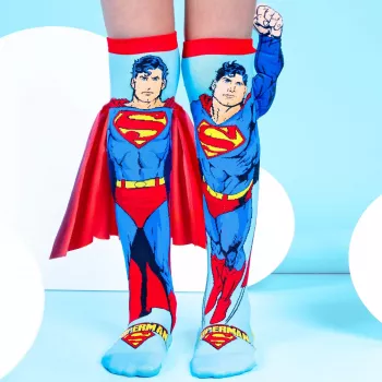 MADMIA vaikiškos kelnių ilgumo kojinės Superman pelerina 3D DC Comics / Ms001