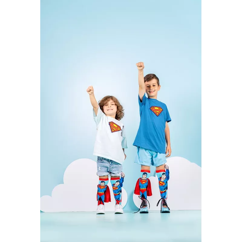 MADMIA vaikiškos kelnių ilgumo kojinės Superman pelerina 3D DC Comics / Ms001