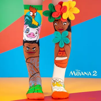 MADMIA Vaikų Kelių Kojinės Vaiana Moana 2 Gėlės 3D Maui Disney / Md026