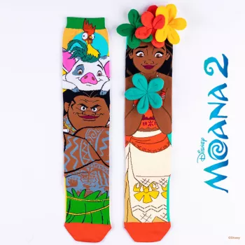 MADMIA Vaikų Kelių Kojinės Vaiana Moana 2 Gėlės 3D Maui Disney / Md026