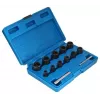 SATRA S-TS13X 13 dalių 1/2 inch pavaros varžtų ištraukimo galvučių rinkinys pažeistiems varžtams ir veržlėms, metrinis 8-24 mm, chromo vanadžio plienas