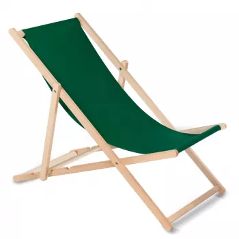 Klasikinis gulimas krėslas iš buko medienos GreenBlue GB183, tamsiai žalia