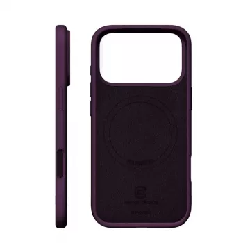 Crong Color Cover Magnetic – MagSafe dėklas iPhone 18 Pro / 17 Pro (slyvų spalvos)