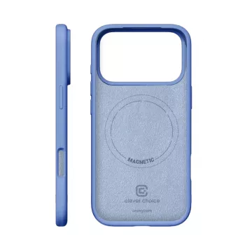 Crong Color Cover Magnetic – „MagSafe“ dėklas iPhone 18 Pro / 17 Pro (mėlynas)