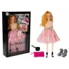 LEAN TOYS Model lėlė, šviesiaplaukė 28 cm, rankinė, aukštakulniai
