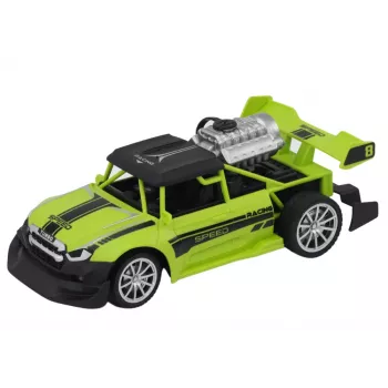 LEAN TOYS RC Sentence Car 1:20 su dūmų efektu ir apšvietimu, žalias