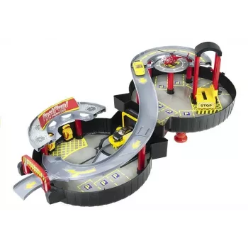 LEAN TOYS Parking Car Garage Suitcase Circle Two-level