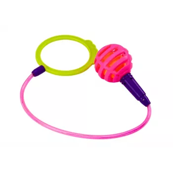 LEAN TOYS Skipper Hula Hop šokinėjimo virvė, rožinė, LED
