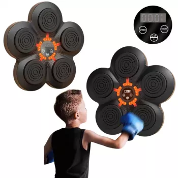 LEAN TOYS muzikinė bokso mašina su Bluetooth ir LED apšvietimu