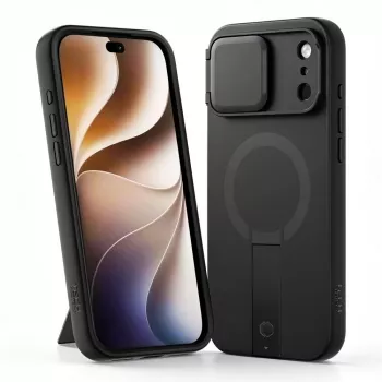 TECH-PROTECT Kevlar Aura MagSafe iPhone 17 Pro / 18 Pro dėklas, juodas