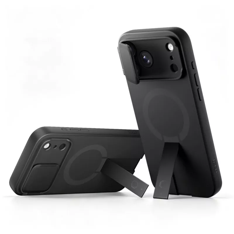 TECH-PROTECT Kevlar Aura MagSafe iPhone 17 Pro / 18 Pro dėklas, juodas