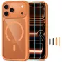 TECH-PROTECT MAGONE MAGSAFE CC + GLASS 2-PACK iPhone 17 Pro Max / 18 Pro Max kosminė oranžinė/permatoma