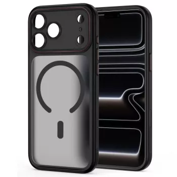 TECH-PROTECT MAGCAM MAGSAFE iPhone 17 Pro / 18 Pro matte black/red dėklas