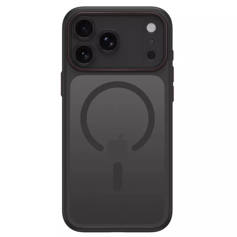 TECH-PROTECT MAGCAM MAGSAFE iPhone 17 Pro / 18 Pro matte black/red dėklas