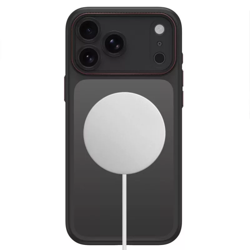 TECH-PROTECT MAGCAM MAGSAFE iPhone 17 Pro / 18 Pro matte black/red dėklas