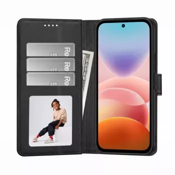 Tech-Protect Wallet dėklas Xiaomi Redmi 17 4G / 5G, juodas