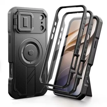 TECH-PROTECT Kevlar MagSafe 2 rinkinys iPhone 17 Pro / 18 Pro juodas