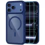 TECH-PROTECT MAGONE MAGSAFE CC + GLASS 2-PACK iPhone 17 Pro Max / 18 Pro Max korpusas ir stiklas, tamsiai mėlynas/permatomas