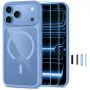 TECH-PROTECT MAGONE MAGSAFE CC + GLASS 2-PACK IPHONE 17 PRO / 18 PRO šviesiai mėlyna/permatoma