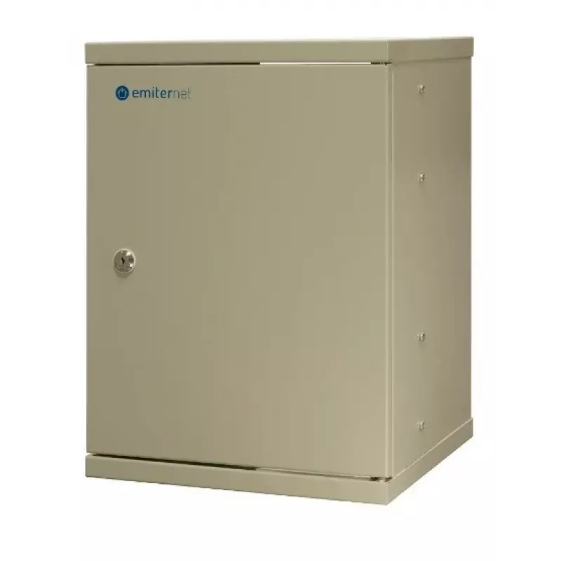 EMITER EM/SH02B5412-08 Light Series 19 colių 12U sieninis tinklo spintos korpusas, grūdinto stiklo durelės, 550×450×590 mm
