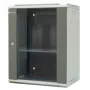 EMITERNET EM/AP6415 15U sieninis tinklo spintos korpusas su grūdinto stiklo durelėmis, 600x450x770 mm, juodas