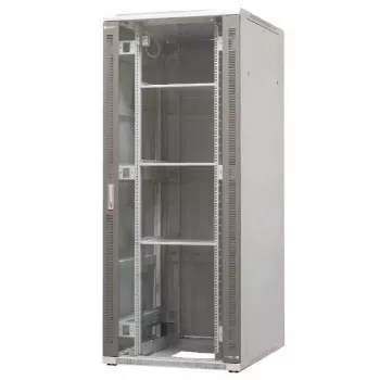 EMITER EM/SH05D-8042 laisvai stovintis serverių spintos korpusas 42U 800x1000x1980mm juodas stiklo/plieno durys
