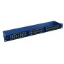 EMITERNET 19 colių 48xRJ45 STP Cat.6 (1U) pataisų skydas su lentyna, mėlynas