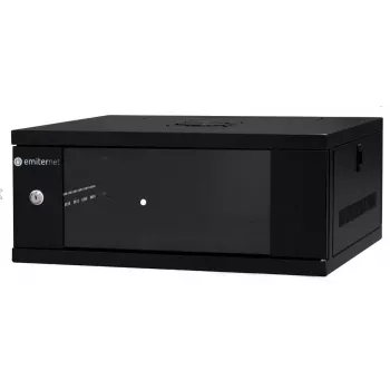 EMITER EM/SH02B5404-08 sieninis tinklo spintelė 19 colių 4U 550x450x230 mm stiklinėmis durelėmis