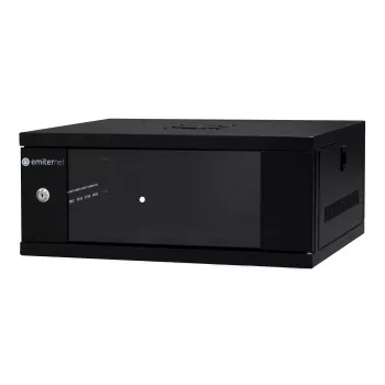 EMITER EM/SH02B5404-08 sieninis tinklo spintelė 19 colių 4U 550x450x230 mm stiklinėmis durelėmis