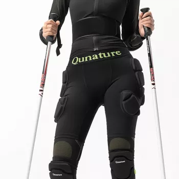 Qunature Ski - Advanced L apsauginiai šlaunų ir sėdmenų įklotai - juodi