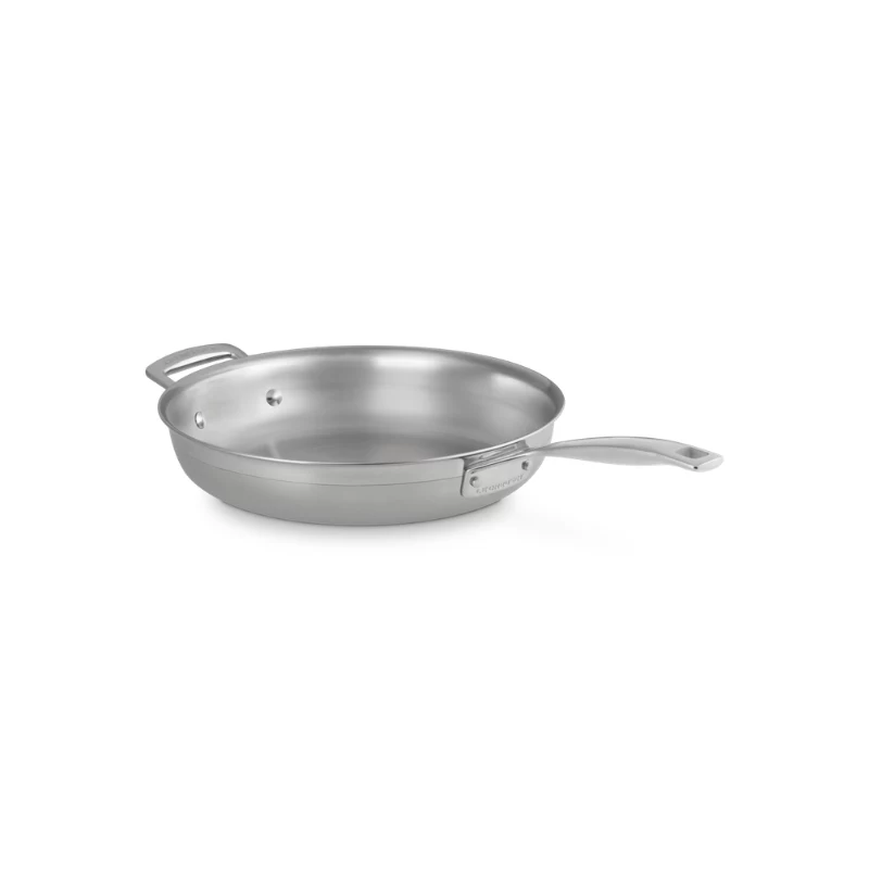 LE CREUSET 3 sluoksnių nerūdijančio plieno keptuvė be dangos Ø28cm