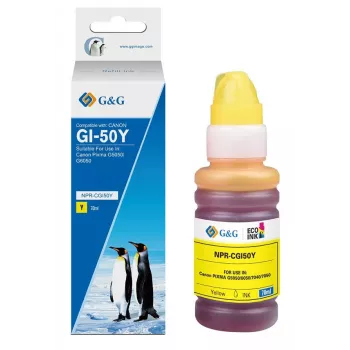 G&G rašalo papildymo buteliukas Canon GI-50 Y/3405C001 geltonas (70 ml)