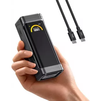 AOHI Black Warrior 10000 mAh PD 65W nešiojamas įkroviklis