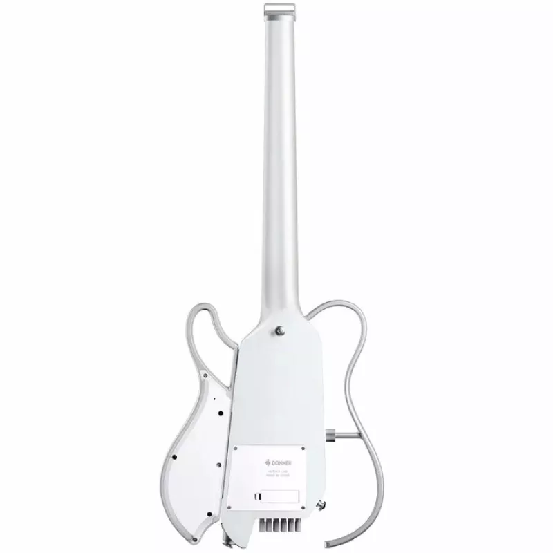 DONNER HUSH-X LIVE WHITE – elektrinė gitara su integruotu garsiakalbiu