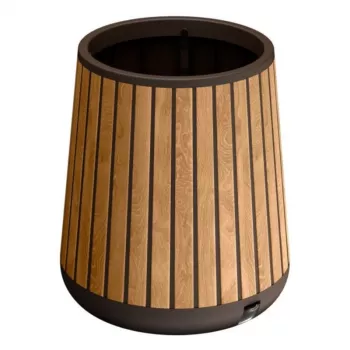 KETER Deco Conic Planter Venetian Brown gėlių vazonas