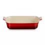 LE CREUSET Heritage stačiakampė kepimo forma, keramika, 32x24cm / 4L, raudona