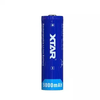 XTAR 21700 5000mAh 3,6V Li-ion baterija (neapsaugota, plokščia viršūnė)
