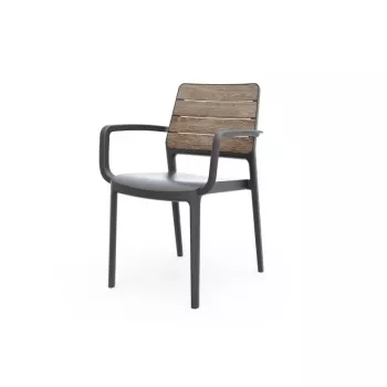 KETER sodo kėdė Deco Porto Armchair uosio atspalvio/grey