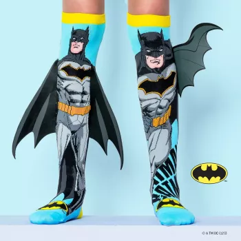 MADMIA vaikiškos kojinės iki kelių DC Comics / Batman su 3D sparnais / MB001