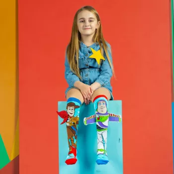 MADMIA vaikiškos kojinės iki kelių Toy Story Buzz ir Woody / Md018