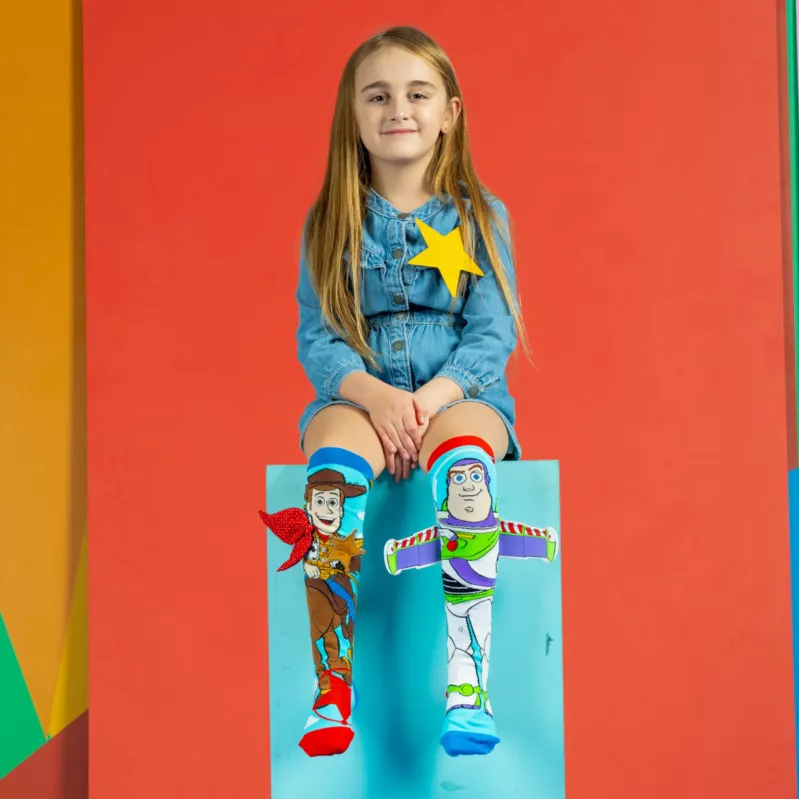 MADMIA vaikiškos kojinės iki kelių Toy Story Buzz ir Woody / Md018