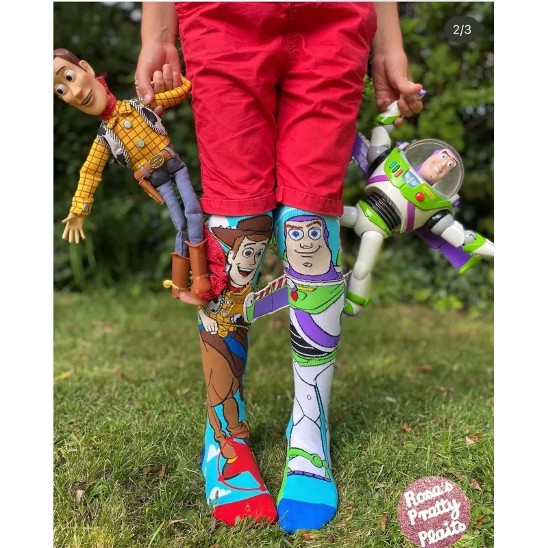 MADMIA vaikiškos kojinės iki kelių Toy Story Buzz ir Woody / Md018