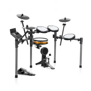 DONNER EC7247 elektroninis būgnų rinkinys su tinkleliniais padais, 225+ garsų, USB MIDI, aliumininis stovas