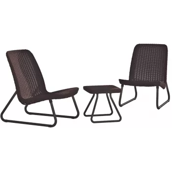 KETER Rio Patio Set sodo baldų komplektas, rudos spalvos